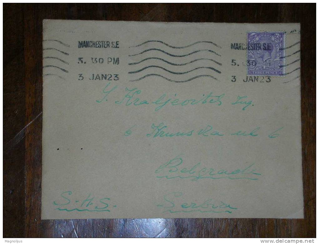 Great Britain,United Kingdom,England,Cover,Letter,Manchester Stamp,vintage - Briefe U. Dokumente