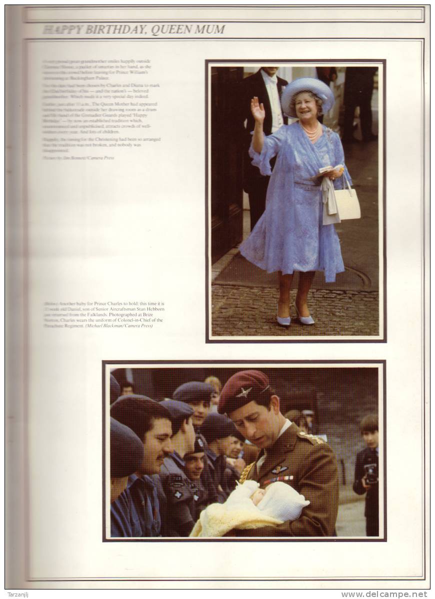Livre anglais: Royal Family 1982 Birth of Prince (Princesse Lady Diana) Album photo