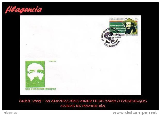 AMERICA. CUBA SPD-FDC. 2009 50 ANIVERSARIO DE LA MUERTE DE CAMILO CIENFUEGOS - FDC