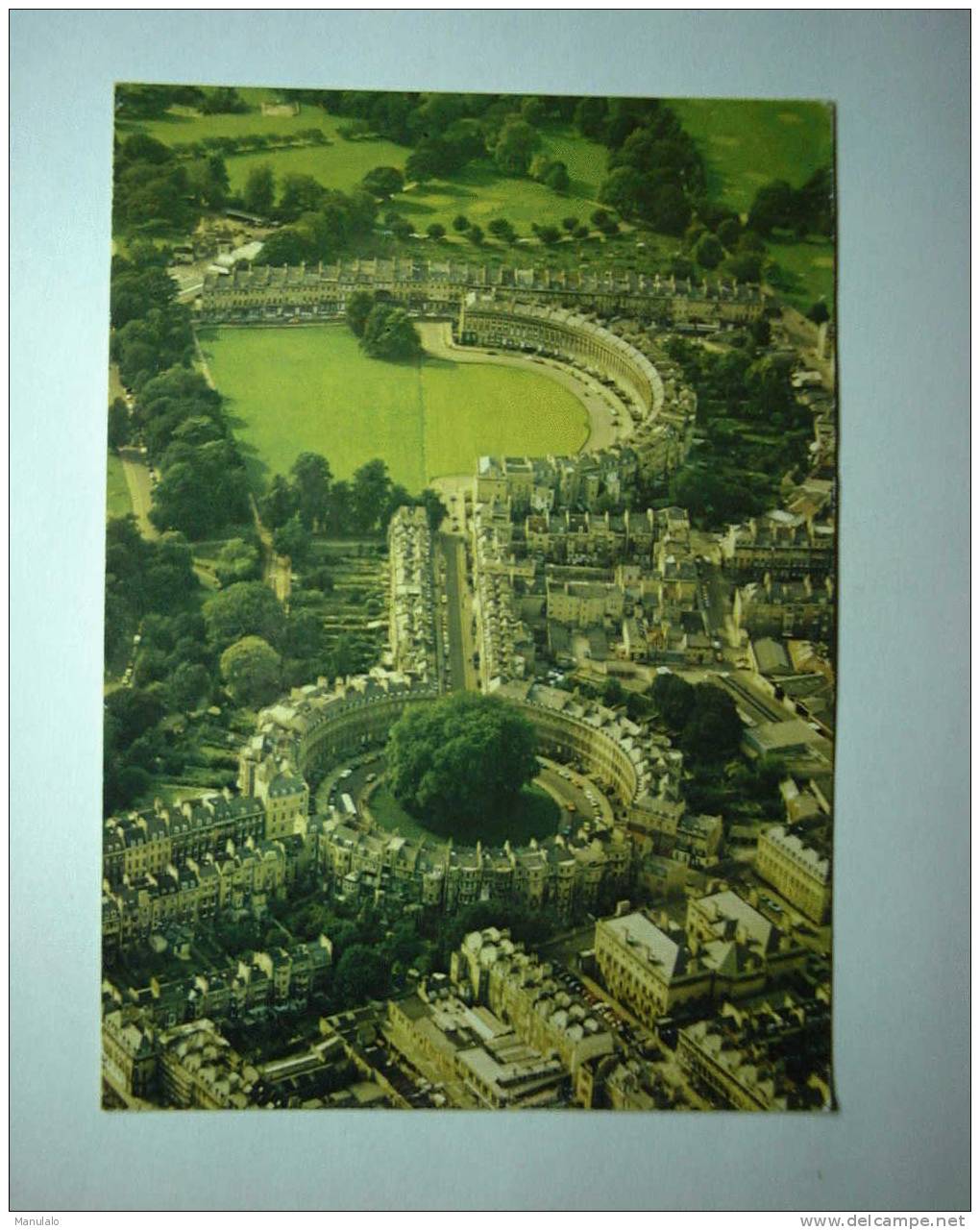 Aerial View Of Bath - Showing The Royal Crescent, And The Circus - Bath