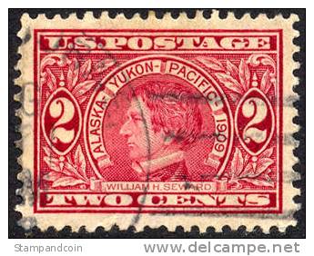 US #370 SUPERB Used 2c Alaska-Yukon Expo From 1909 - Gebraucht