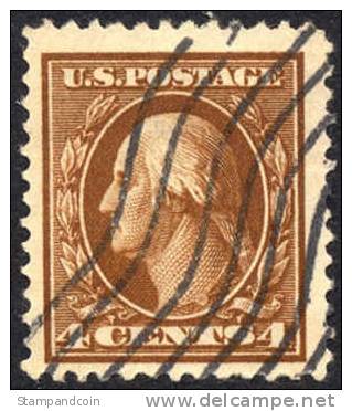 US #377 XF Used 4c Washington From 1911 - Usados