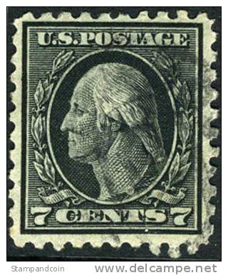 US #430 Used 7c Washington From 1914 - Used Stamps