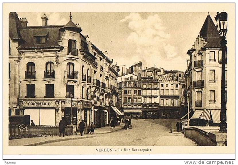 VERDUN, Calle Beaurepaire,    Postal , Post Card, Postkarte, - Verdun