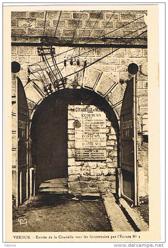 VERDUN,, Entrada De La Citadelle,    Postal , Post Card, Postkarte, - Verdun