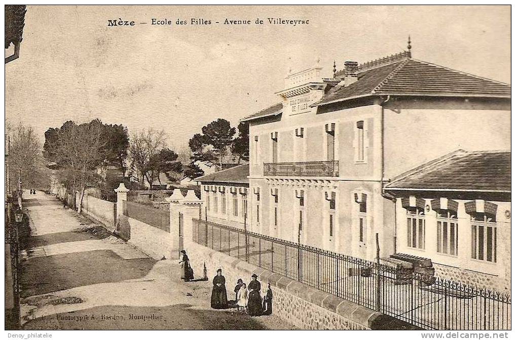 34 / MEZE / ECOLE DES FILLES / AVENUE DE VILLEVEYRAC - Mèze