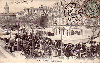 Cpa NICE Le Marché  BELLE ANIMATION DE RUE Giletta 22 - Marchés, Fêtes