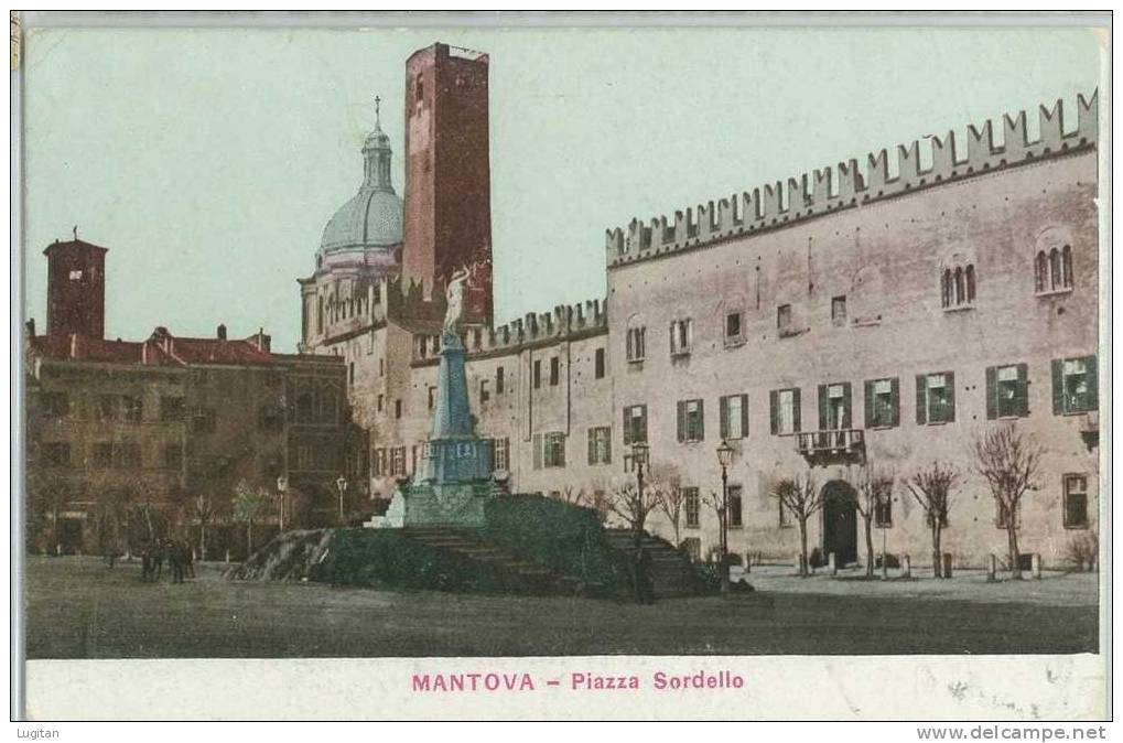 Cartolina - Mantova - Piazza Sordello - Lombardia - Paesaggi - Monumenti - Mantova