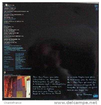 Denis Pepin 33t. LP *je Ne Suis Rien Que...* - Other - French Music