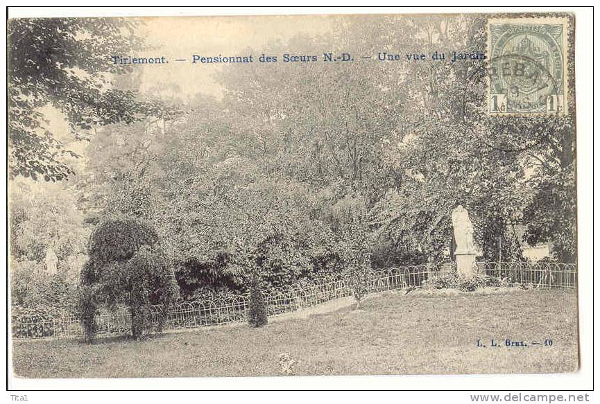 D153 -  Tirlemont - Pensionnat Des Soeurs N-D -- Une Vue Du Jardin - Tienen