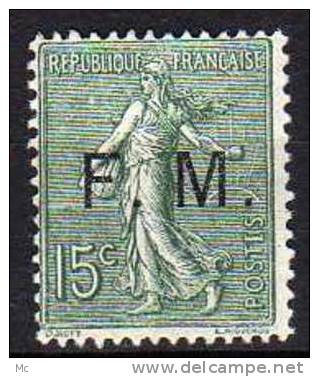 France FM N° 3 Neuf Avec Charnière * - Timbres De Franchise Militaire