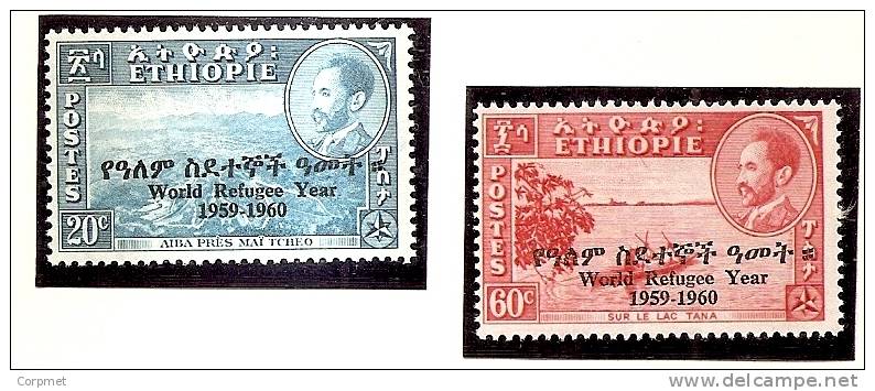 REFUGEES - ETHIOPIE  - 1960  - Yvert # 352/353  Surcharged - MINT (NH) - Refugees