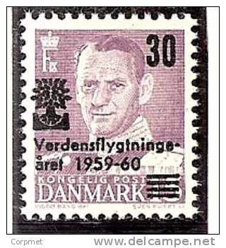 REFUGEES - DENMARK  - 1960  - Yvert # 385  Surcharged - MINT (NH) - Réfugiés