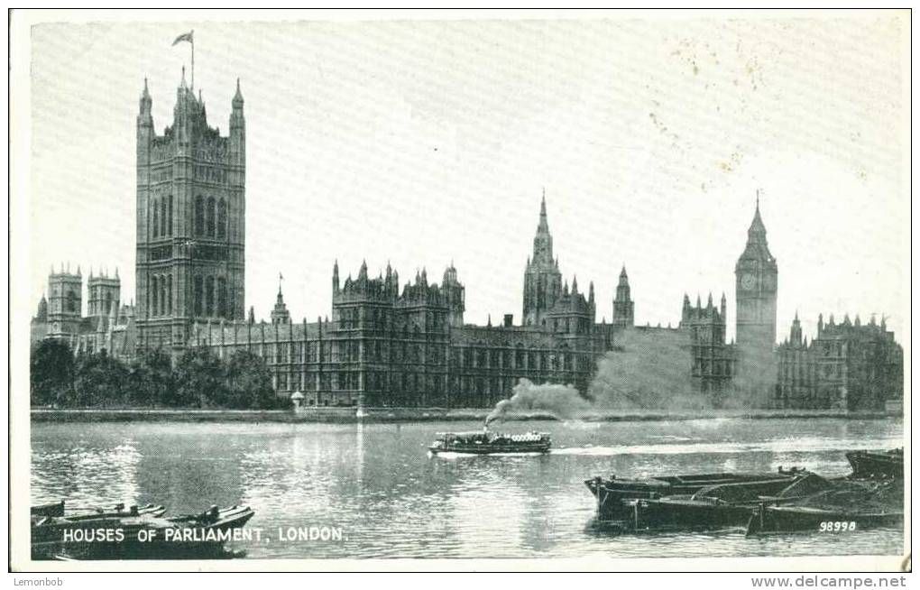 Britain United Kingdom - Houses Of Parliament, London Early 1900s Postcard [P1407] - Houses Of Parliament