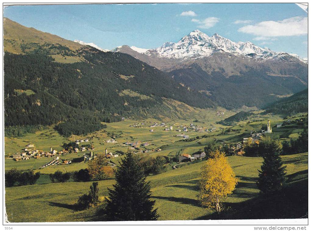 Cpm  Suisse Grisons Oberhalbstein Graubunden Cunter Riom Parsonz Savognin Tinizong Mit Blick Auf Piz D Err - Cunter