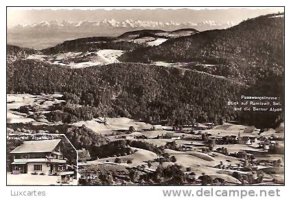 PASSWANGSTRASSE : BLICK AUF RAMISWIL .SOL. UND DIE BERNER ALPEN. - Mümliswil-Ramiswil