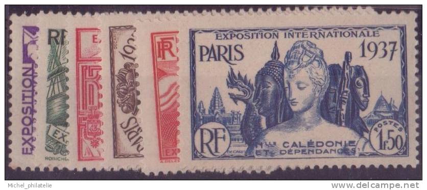 ⭐ Nouvelle Calédonie - YT N° 166 à 171 * - Neuf Avec Charnière ⭐ - Unused Stamps