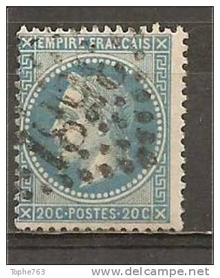 France 1863 YT N° 29Bo - 1863-1870 Napoleon III With Laurels