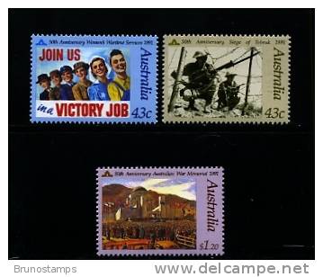 AUSTRALIA - 1991  IN MEMORY OF THOSE WHO SERVED  SET  MINT NH - Ungebraucht