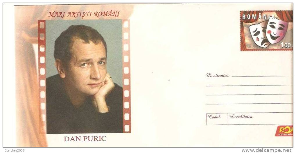 Romania / Postal Stationery / Dan Puric - Acteurs