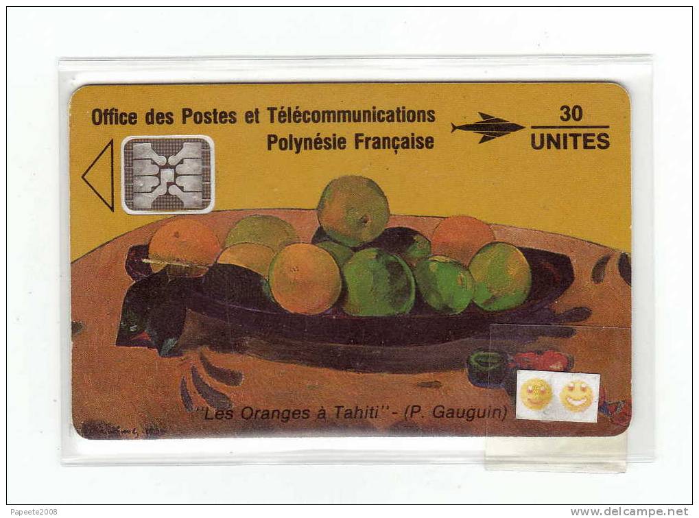 PF6 - "Gauguin / Les Oranges" - SC4 / An O6 - 30 U - "5 N° PE" - TTBE à LUXE - Französisch-Polynesien