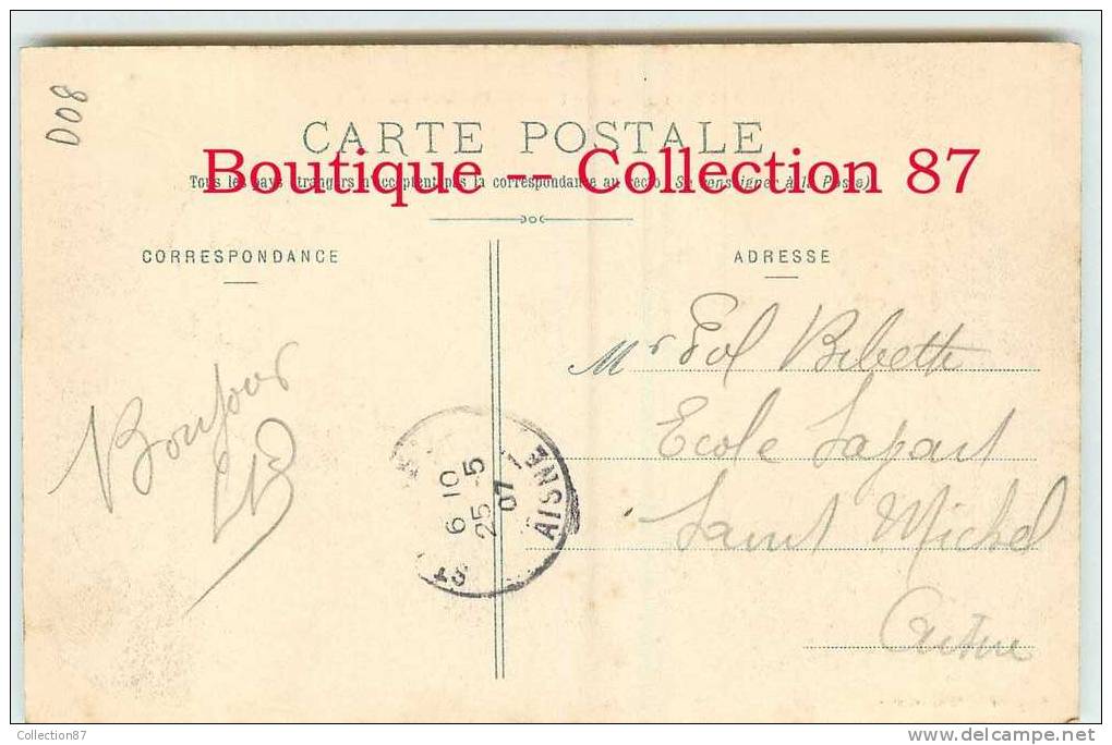 08 - ARDENNES - ATTIGNY - PONT Sur L'AISNE Et ENTREE Des BOURGS - CPA RARE & INEDITE - DOS VISIBLE - Attigny