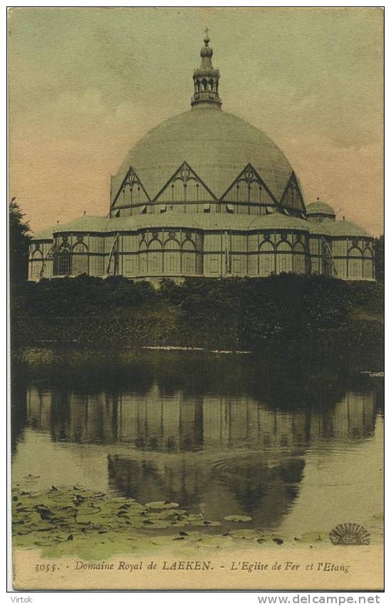 Bruxelles - Laeken : L´église De Fer Et L´étang ( Ecrit 1926 Avec Timbre ) - Laeken