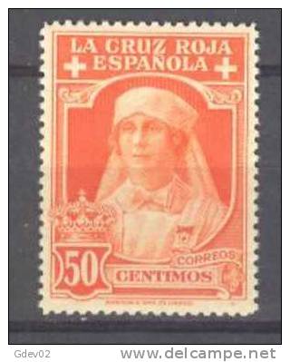 ES334-LAB070.España, Spain, Espagne.CRUZ ROJA,  1926 (Ed 334**) Sin Charnela.MAGNIFICO - Nuevos