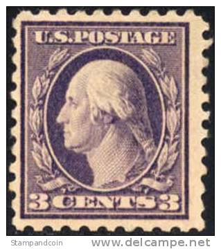 US #464 Mint Hinged 3c Washington From 1916 - Unused Stamps