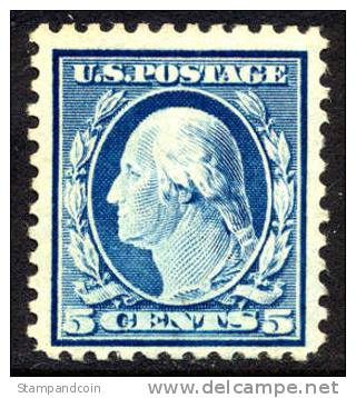 US #466 Mint Hinged 5c Washington From 1916 - Unused Stamps