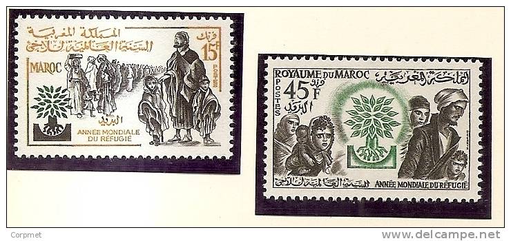 REFUGEES - MAROC - 1960  Yvert # 402/403 Complete Set - MINT (NH) - Réfugiés