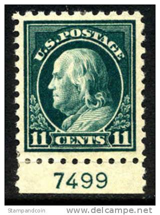 US #473 SUPERB Mint Hinged 12c Franklin From 1916 - Neufs