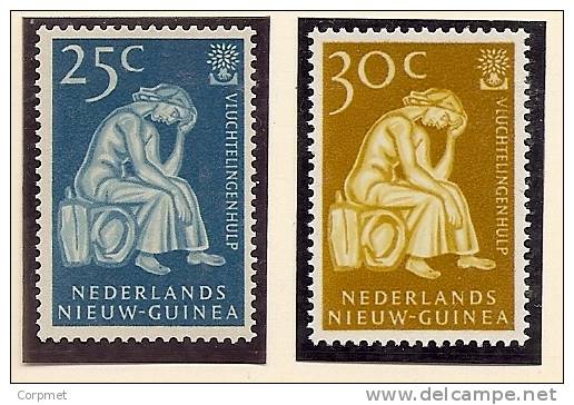 REFUGEES - NEDERLANDS NIEUW-GUINEA - 1960  Yvert # 56/57 Complete Set - MINT (NH) - Flüchtlinge