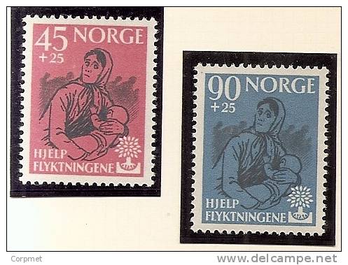 REFUGEES - NORWAY - 1960  Yvert # 400/401  - MINT (NH) - Réfugiés