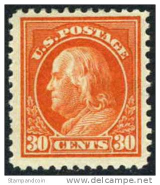 US #516 Mint Hinged 30c Franklin From 1917 - Unused Stamps