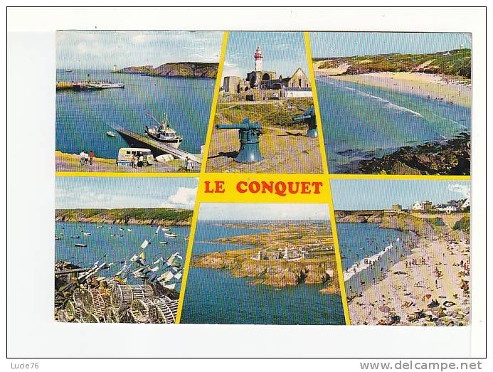 LE CONQUET -  6 Vues  :  Le Port, La Pointe St Mathieu Et Les Plages - N° 2502 - Le Conquet