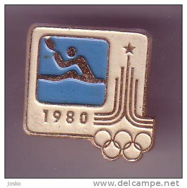 KAYAK & CANOE - Olympic Games Moscow 1980. Pin * Badge Kayaking Kayac Kajak Kayacing Kajaking Canoeing Canoa Kanu Canoes - Canoë