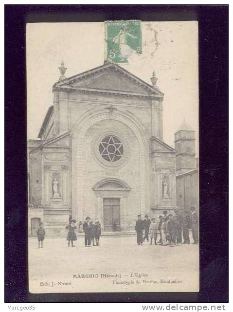 Mauguio L'église édit.nivard Animée - Mauguio