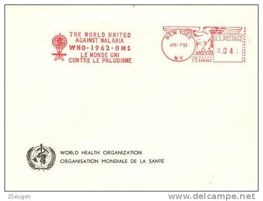 UNITED STATES 1962 WHO Postmark - OMS