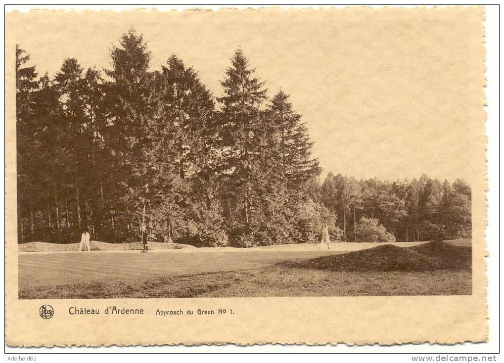 Ca 1935 Golf Chateau D'Ardenne Approach Green N° 1 - Golf