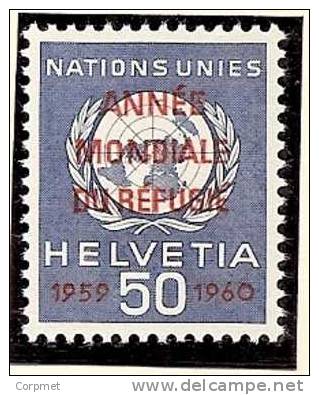 REFUGEES - SUISSE Service - 1960  Yvert # 409  - MINT (NH) - Refugees