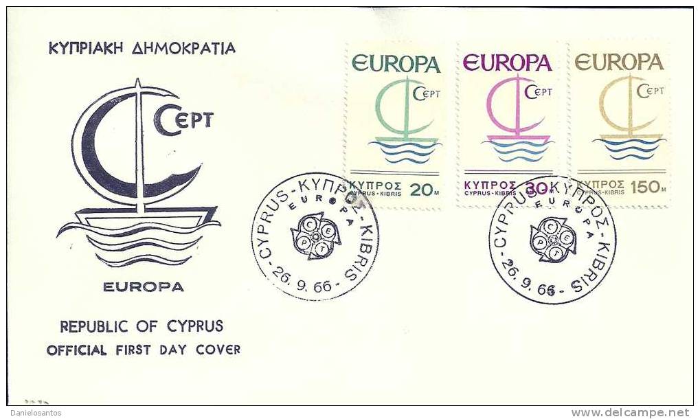 Cyprus 1966 FDC Europa CEPT - 1966