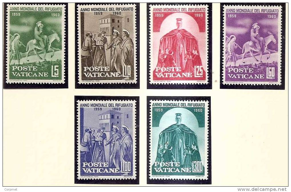 REFUGEES - VATICAN - 1960  Yvert # 293/298 Complete Set - MINT (NH) - Vluchtelingen