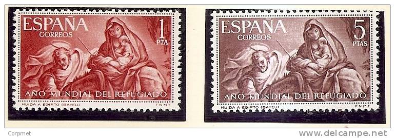 REFUGEES - SPAIN - 1960  Yvert # 1003/1004 - MINT (NH) - Refugees