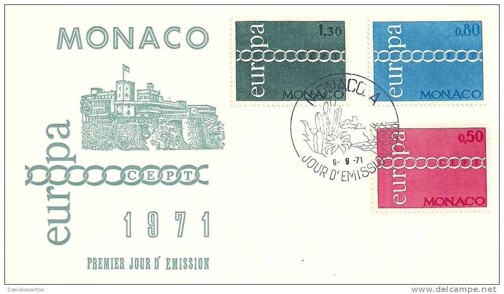 Monaco 1971 FDC Europa CEPT - 1971