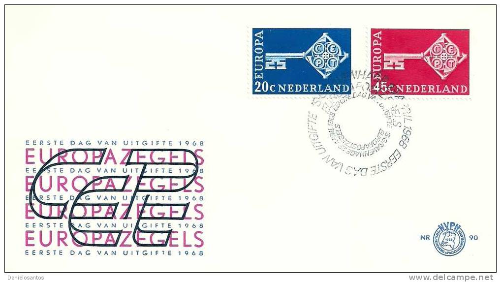 Netherlands 1968 FDC Europa CEPT - 1968