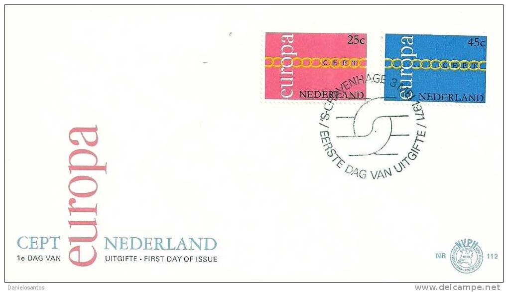 Netherlands 1971 FDC Europa CEPT - 1971