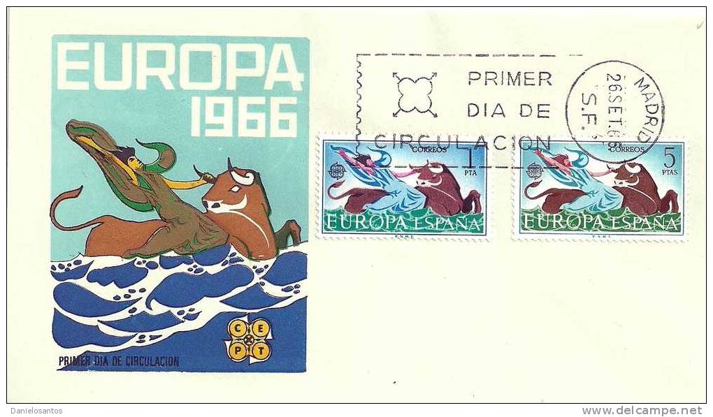 Spain 1966 FDC Europa CEPT - 1966