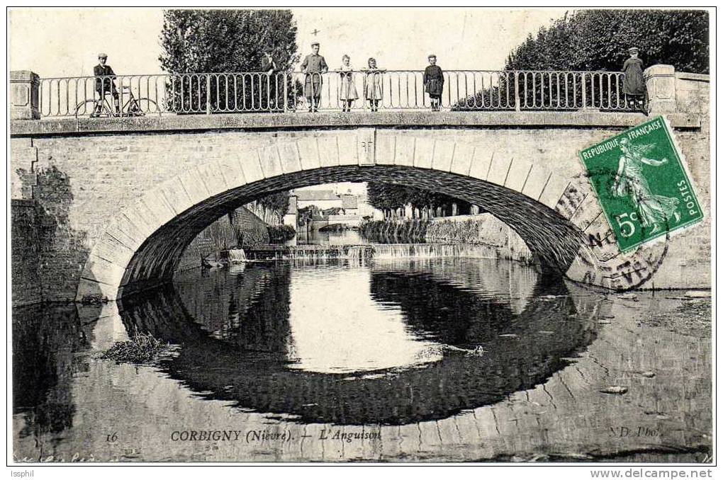 Corbigny (Nièvre) L'Anguison - Le Pont - Corbigny