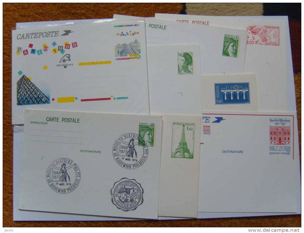 LOT D'ENTIER POSTAUX CARTE LETTRE ENTRE 1970 ET 2583 - Lots Et Collections : Entiers Et PAP